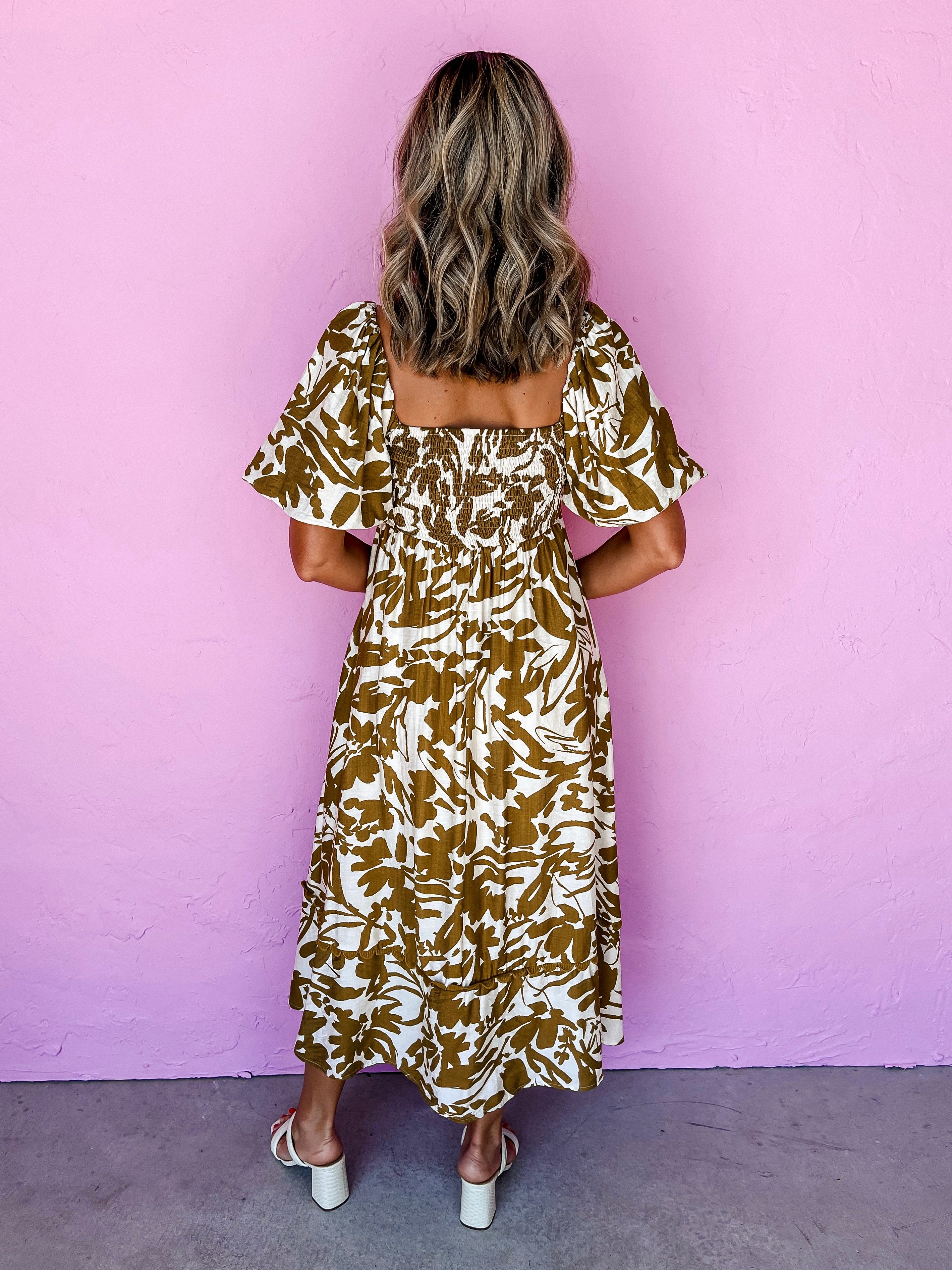 Words Of Advice Floral Midi Dress