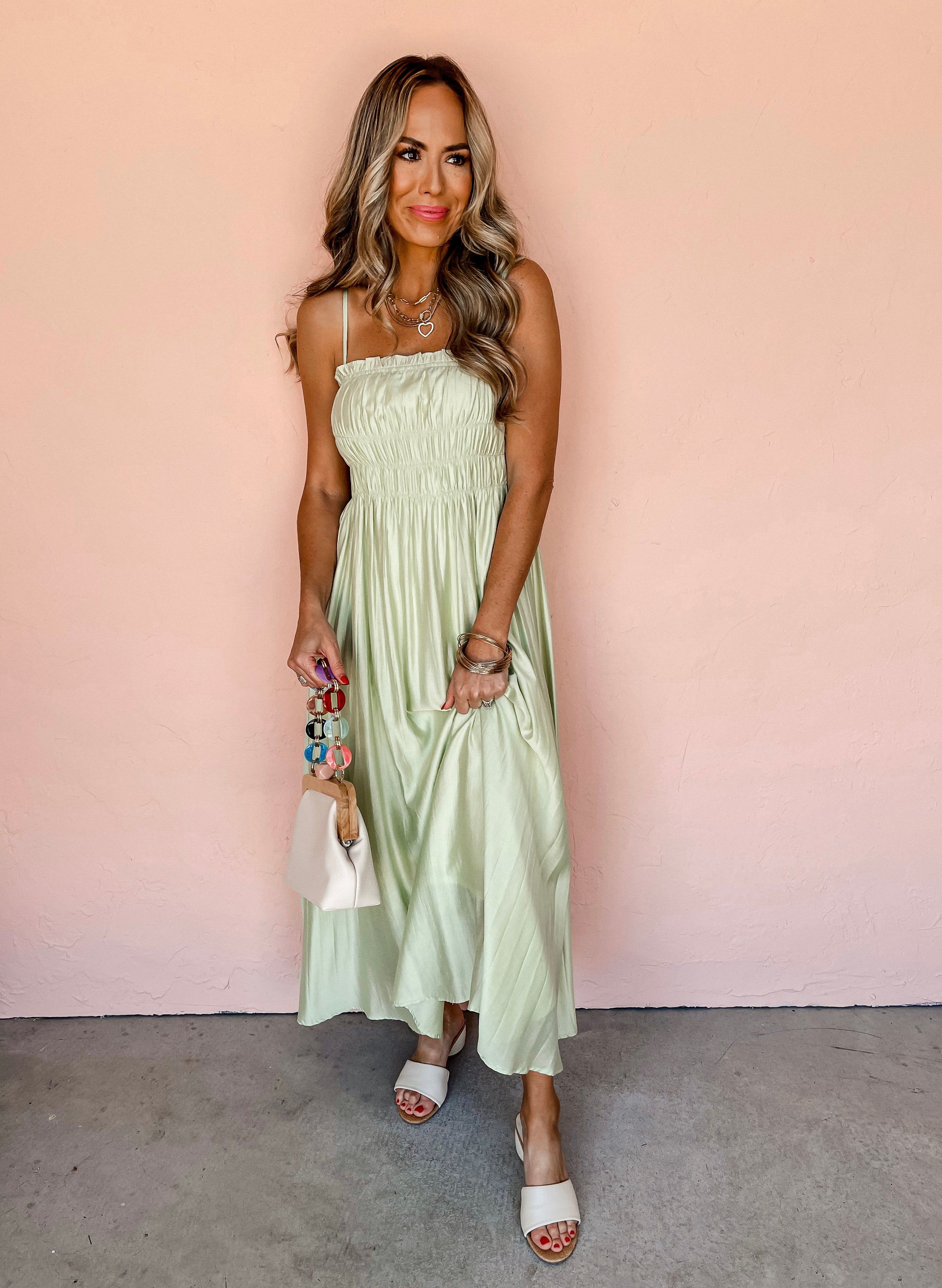 Words Of Comfort Pleated Maxi Dress