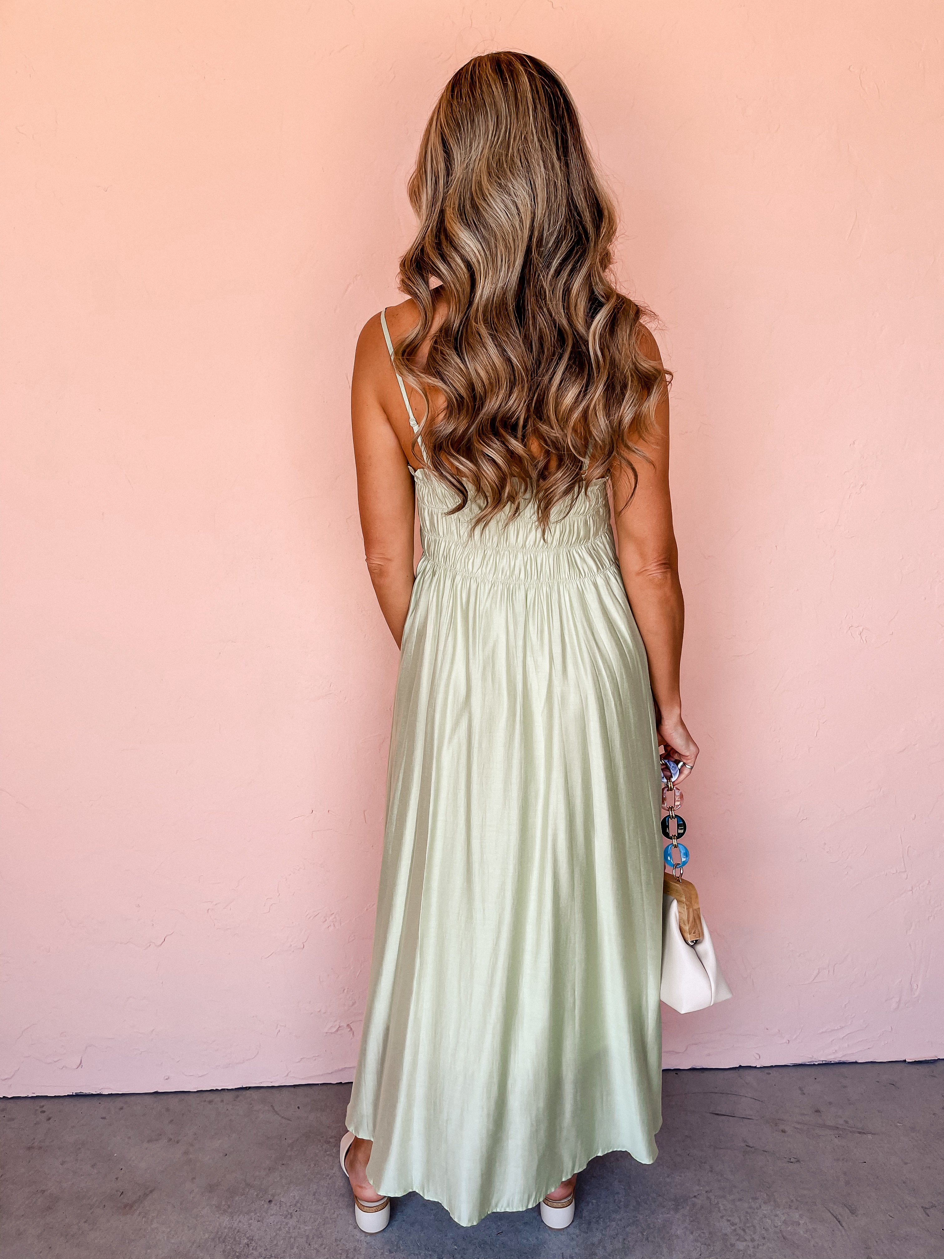 Words Of Comfort Pleated Maxi Dress