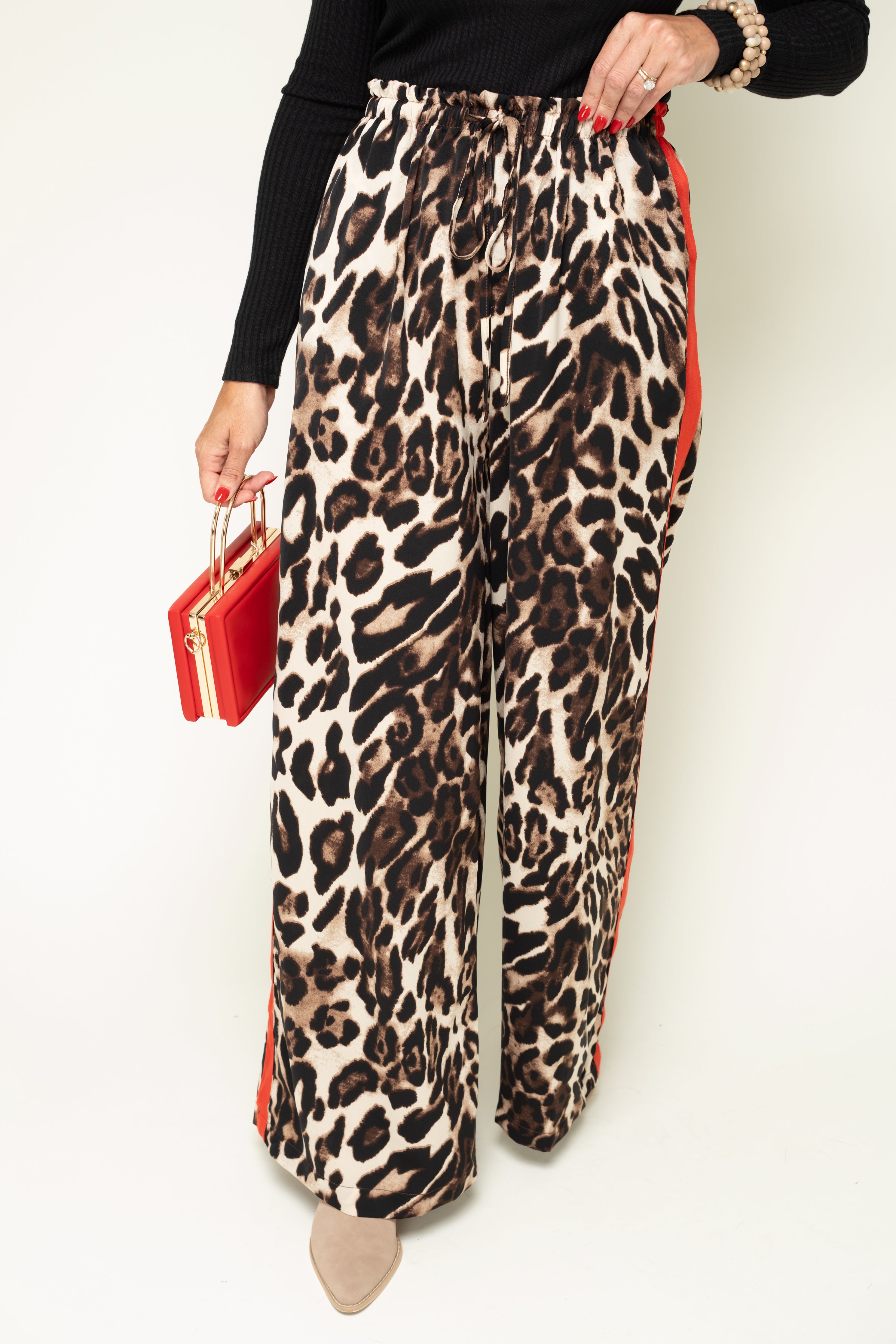 Wowed By You Leopard Wide Leg Pants