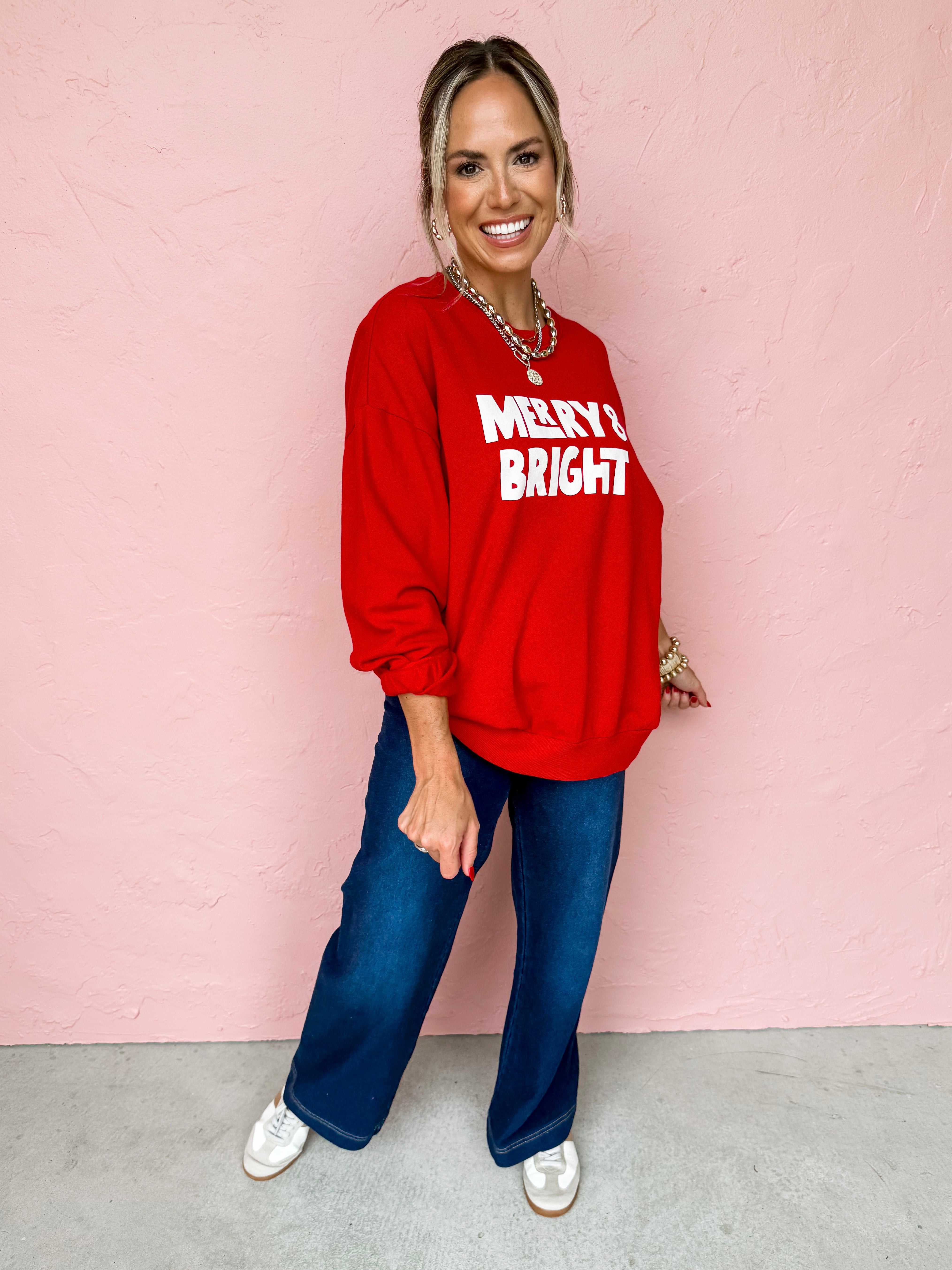 [Z Supply] Bright Sunday Sweatshirt-Haute Red