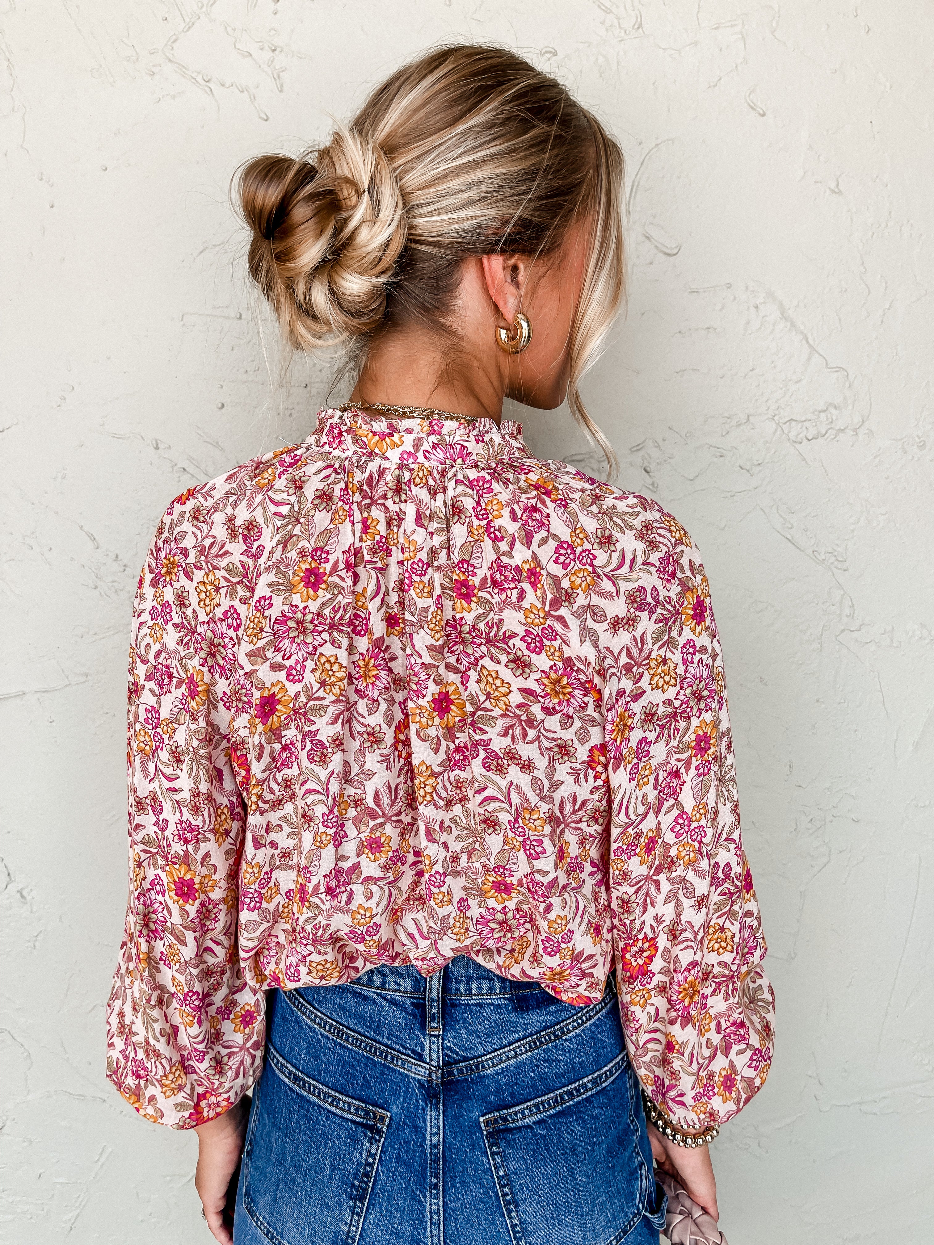 [Z Supply] Carine Lima Floral Top-Cactus Flower