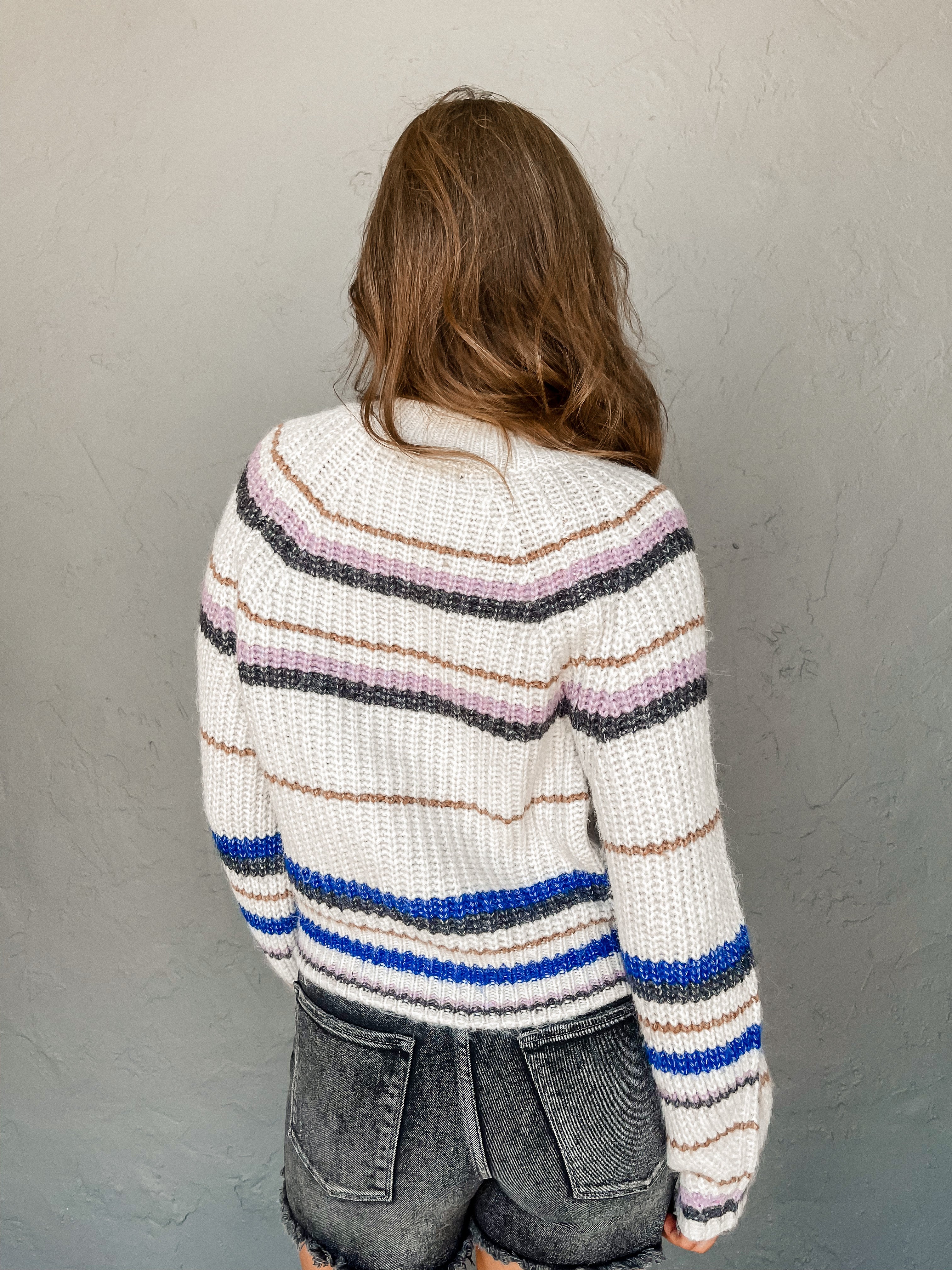 [Z Supply] Desmond Stripe Sweater-Sandstone