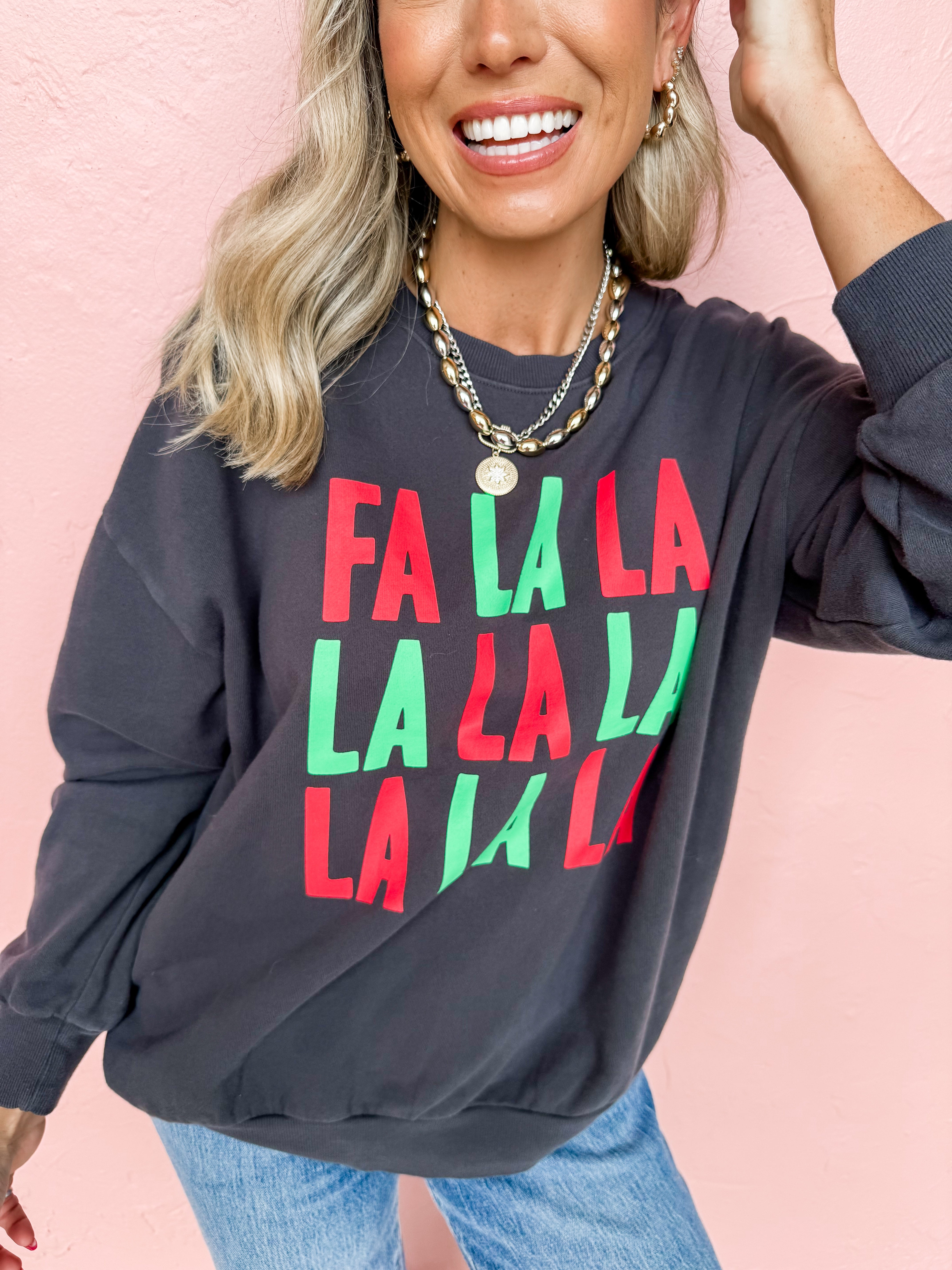 [Z Supply] Fa La La Sunday Sweatshirt-Black Sand