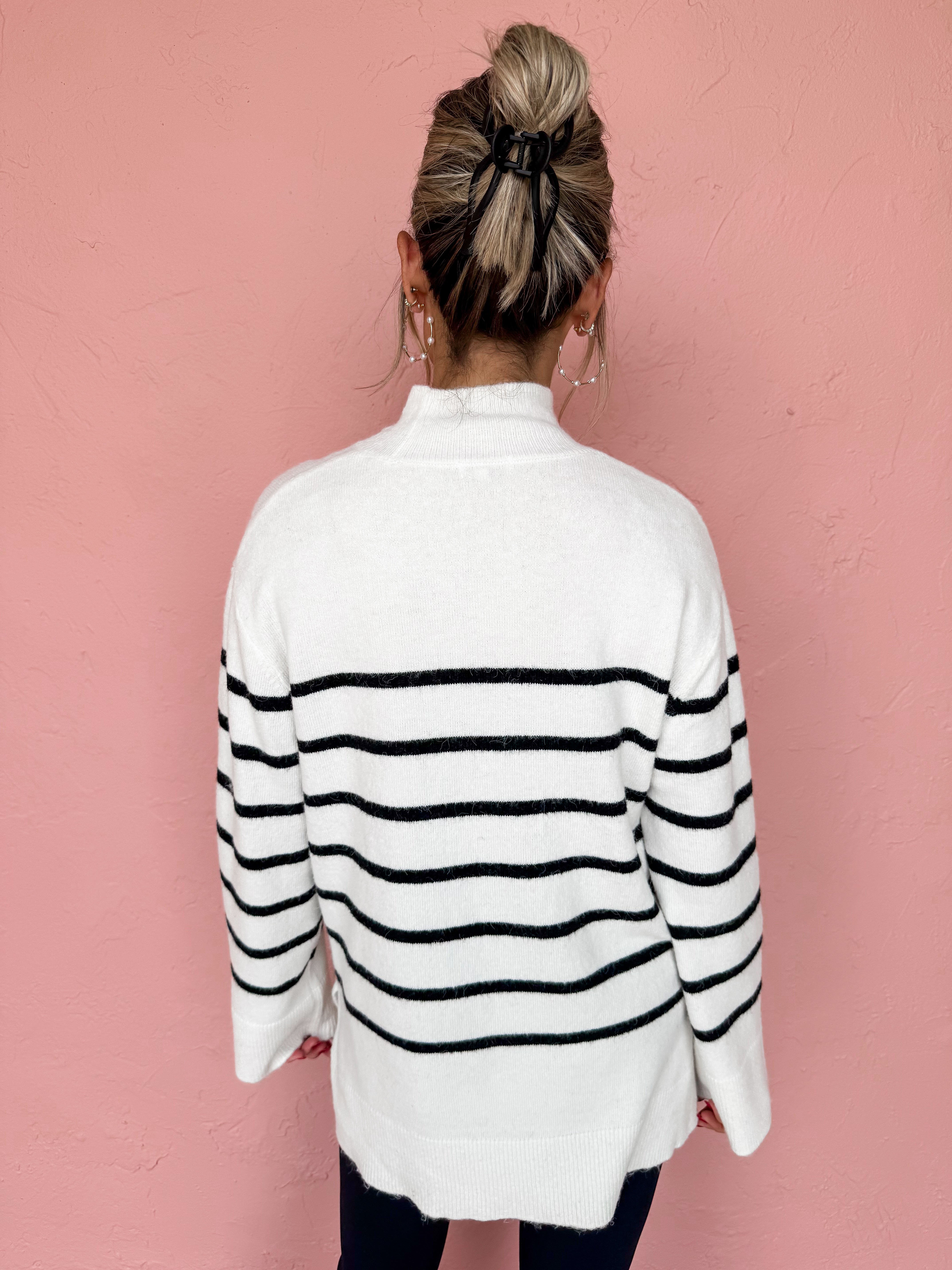 [Z Supply] Fin Stripe Sweater-Sea Salt