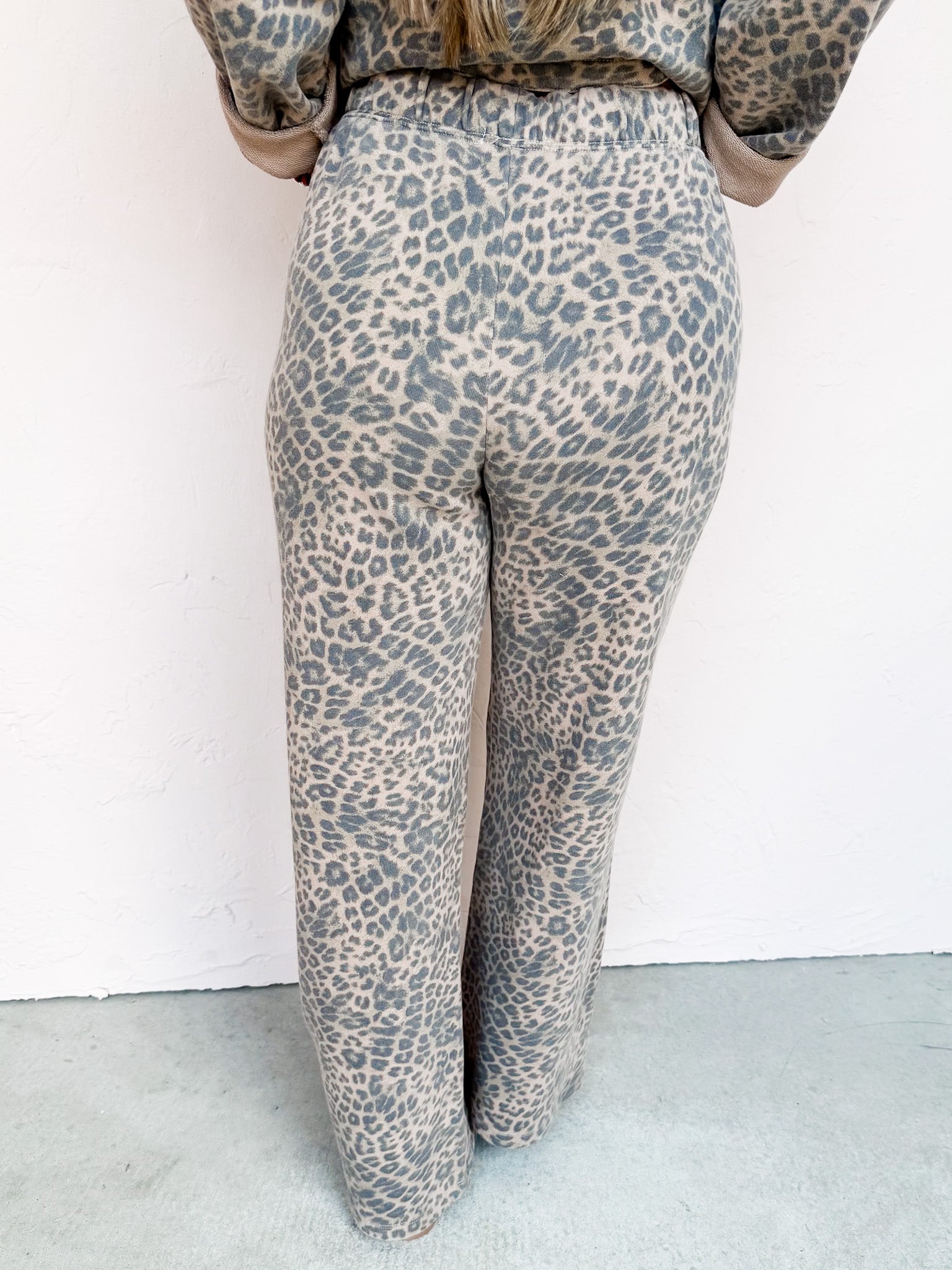 [Z Supply] Hunter Leopard Knit Pant-Desert Tan