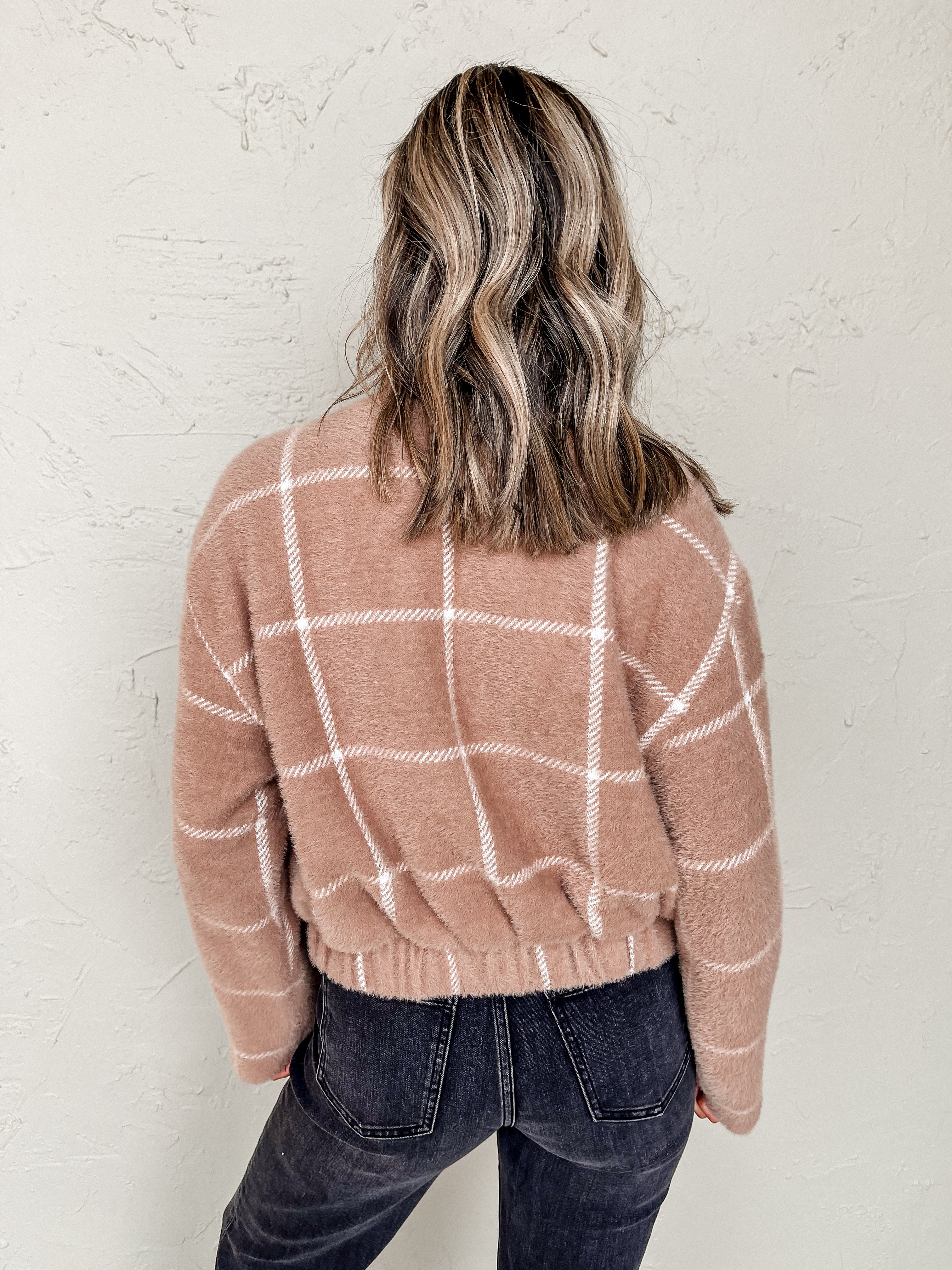 [Z Supply] Lex Plaid Bomber Jacket-Heather Taupe