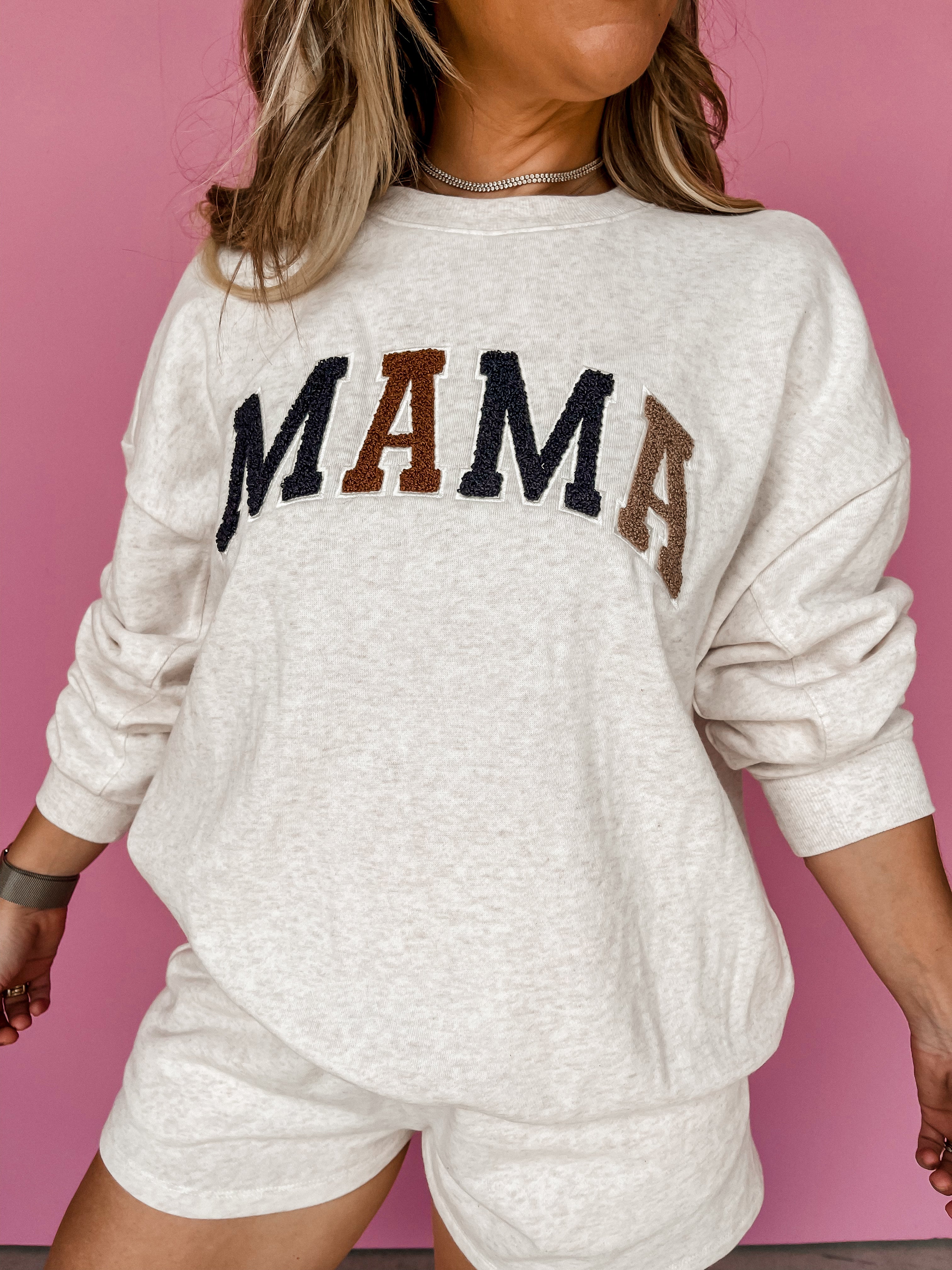 [Z Supply] Mama Sweatshirt-Light Oatmeal