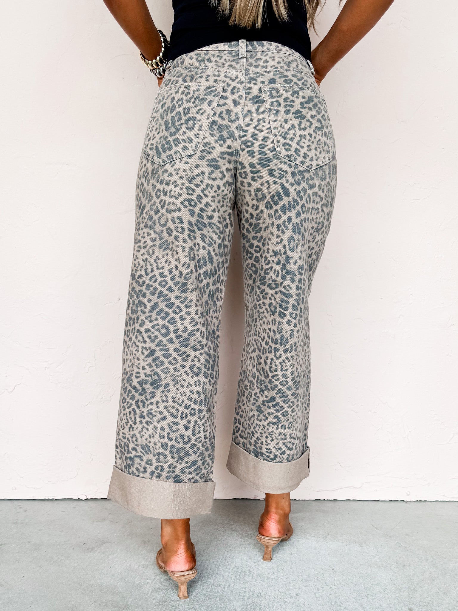 [Z Supply] Marli Denim Leopard Pants-Desert Tan