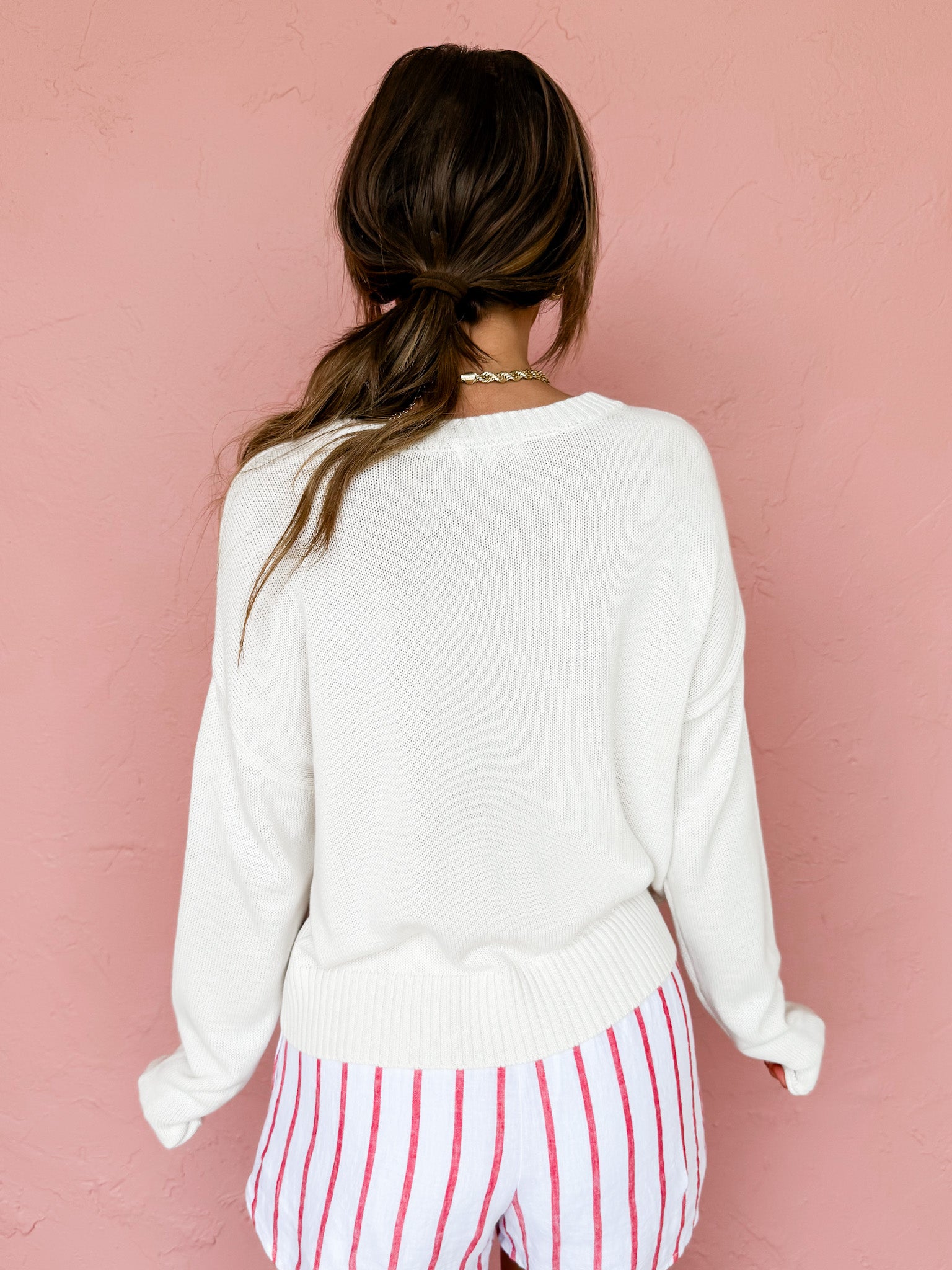 [Z Supply] Sienna Patriot Sweater-Sea Salt