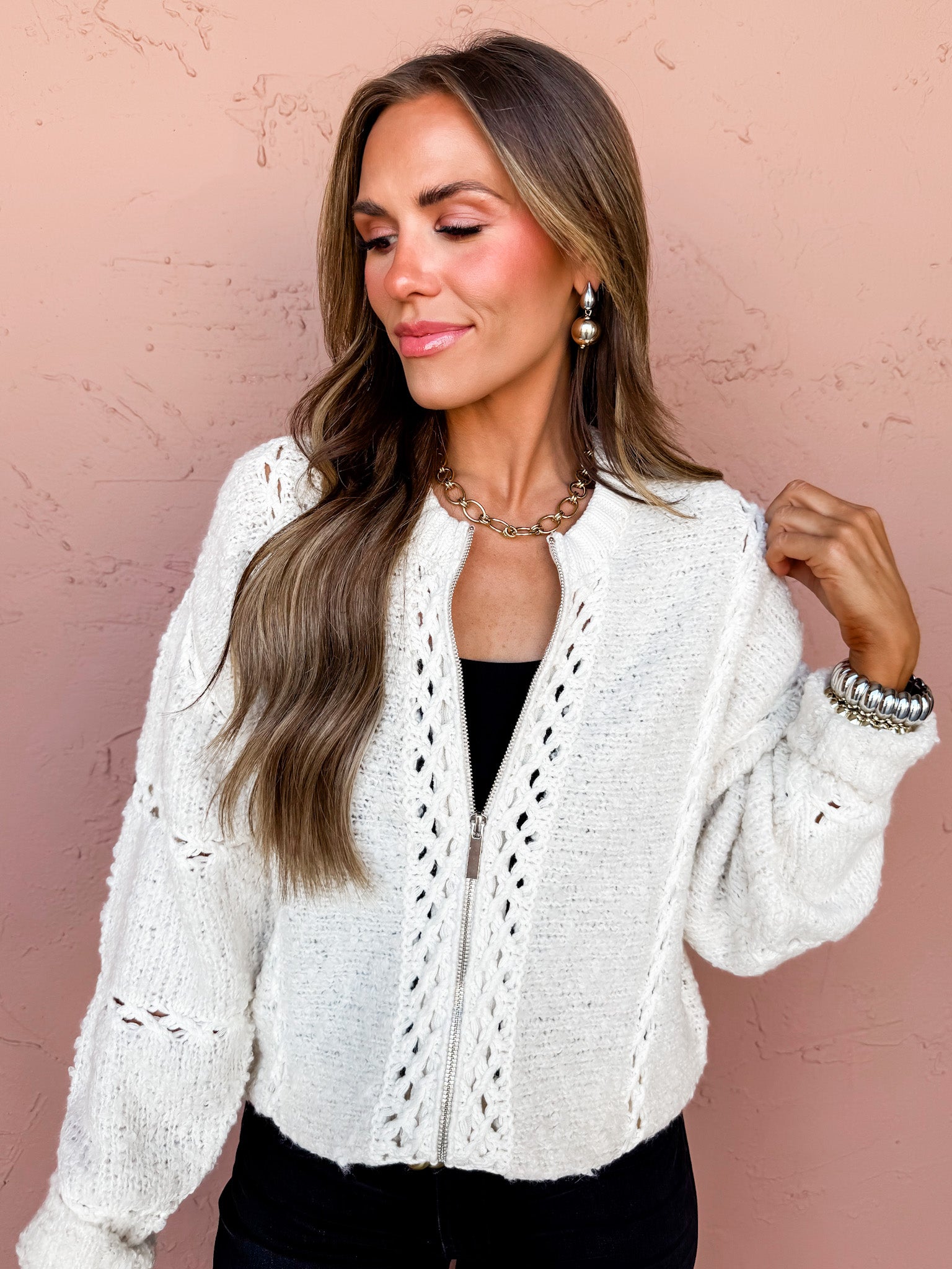 [Z Supply] Sundance Sweater Jacket-Crystal