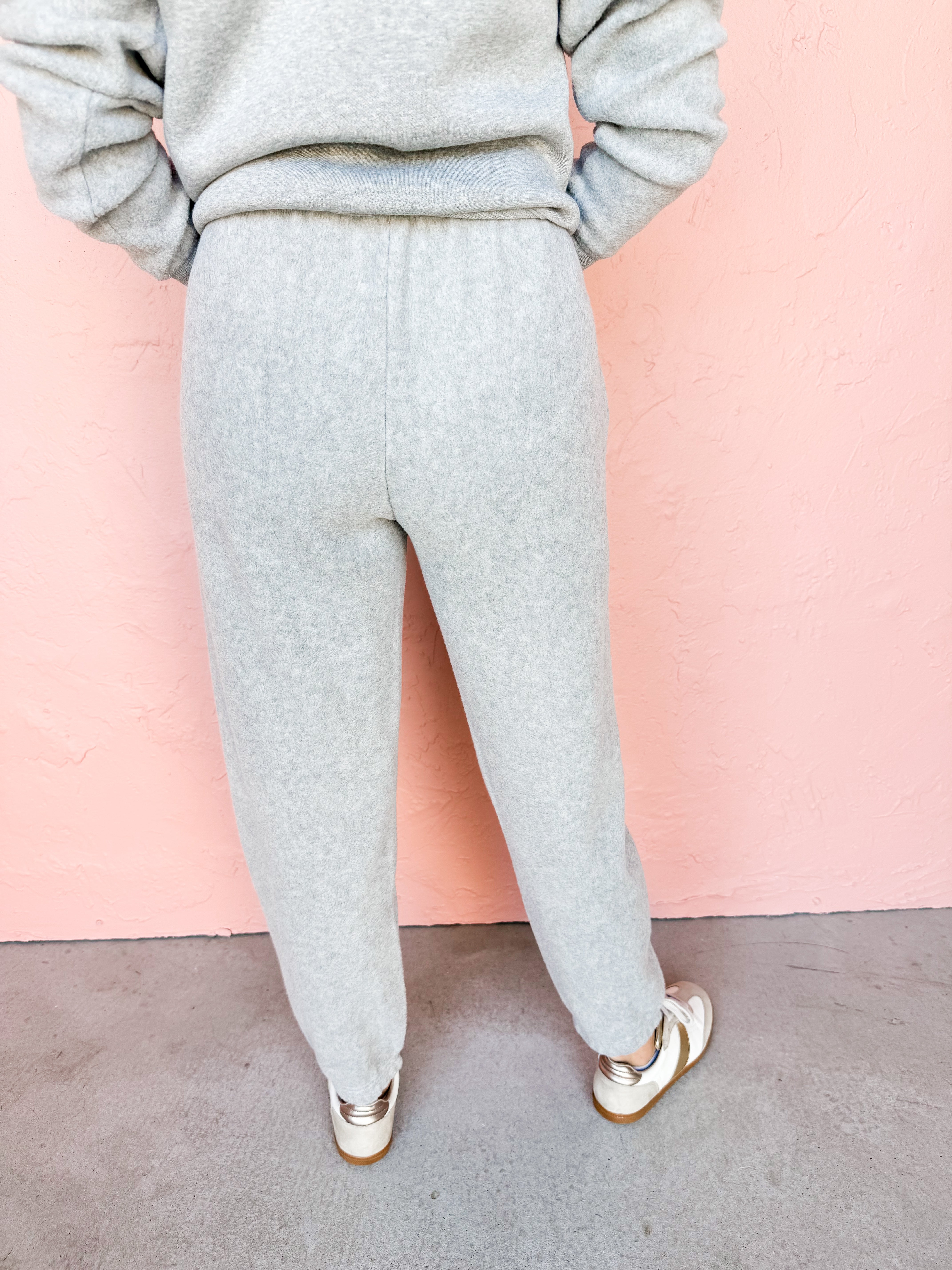 [Z Supply] Unwind Reverse Fleece Jogger-Classic Heather Grey