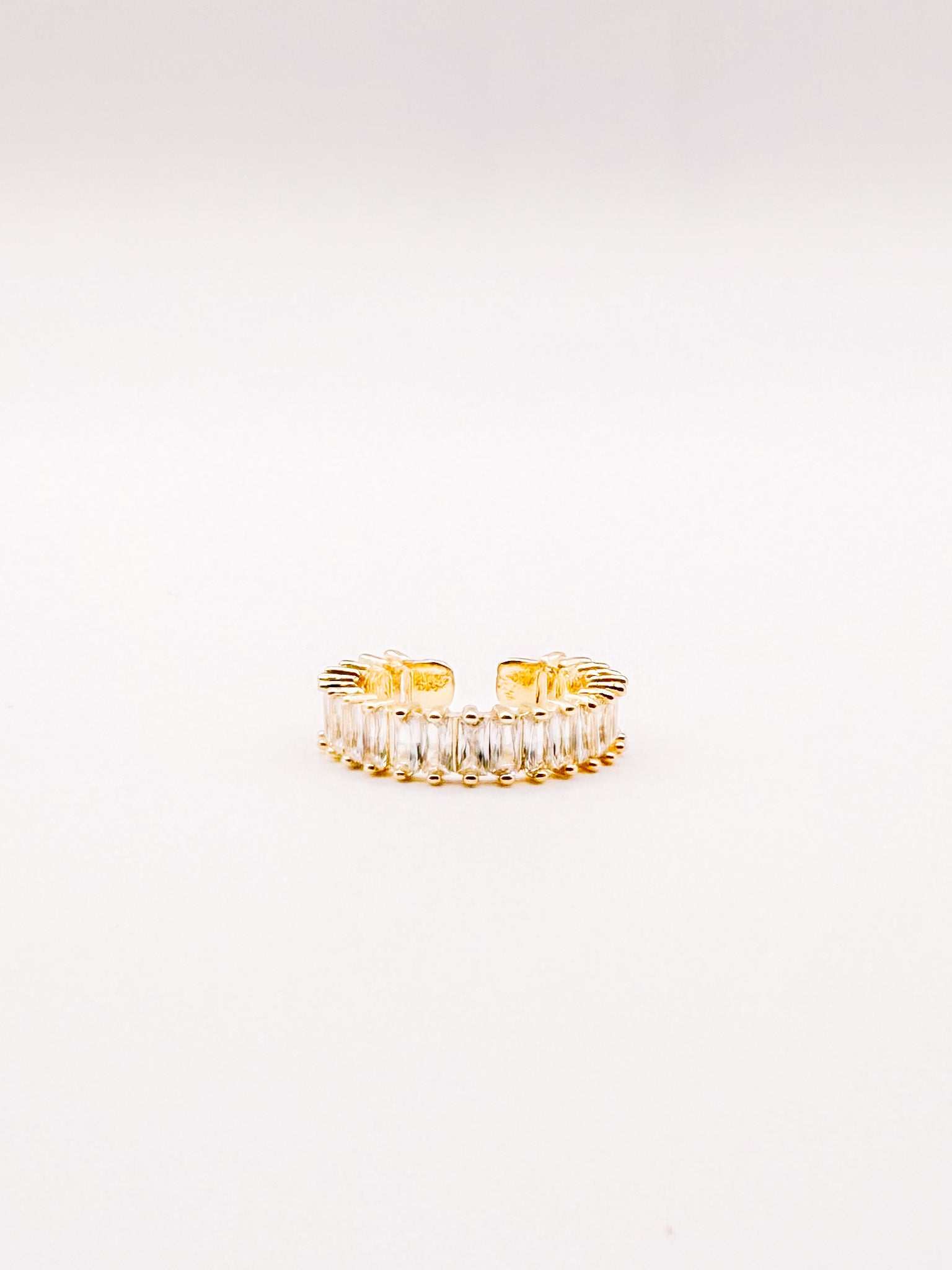 Zelda Rhinestone Baguette Ring