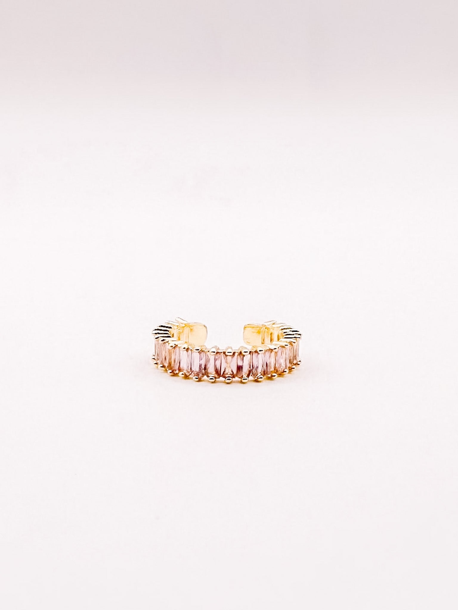 Zelda Rhinestone Baguette Ring