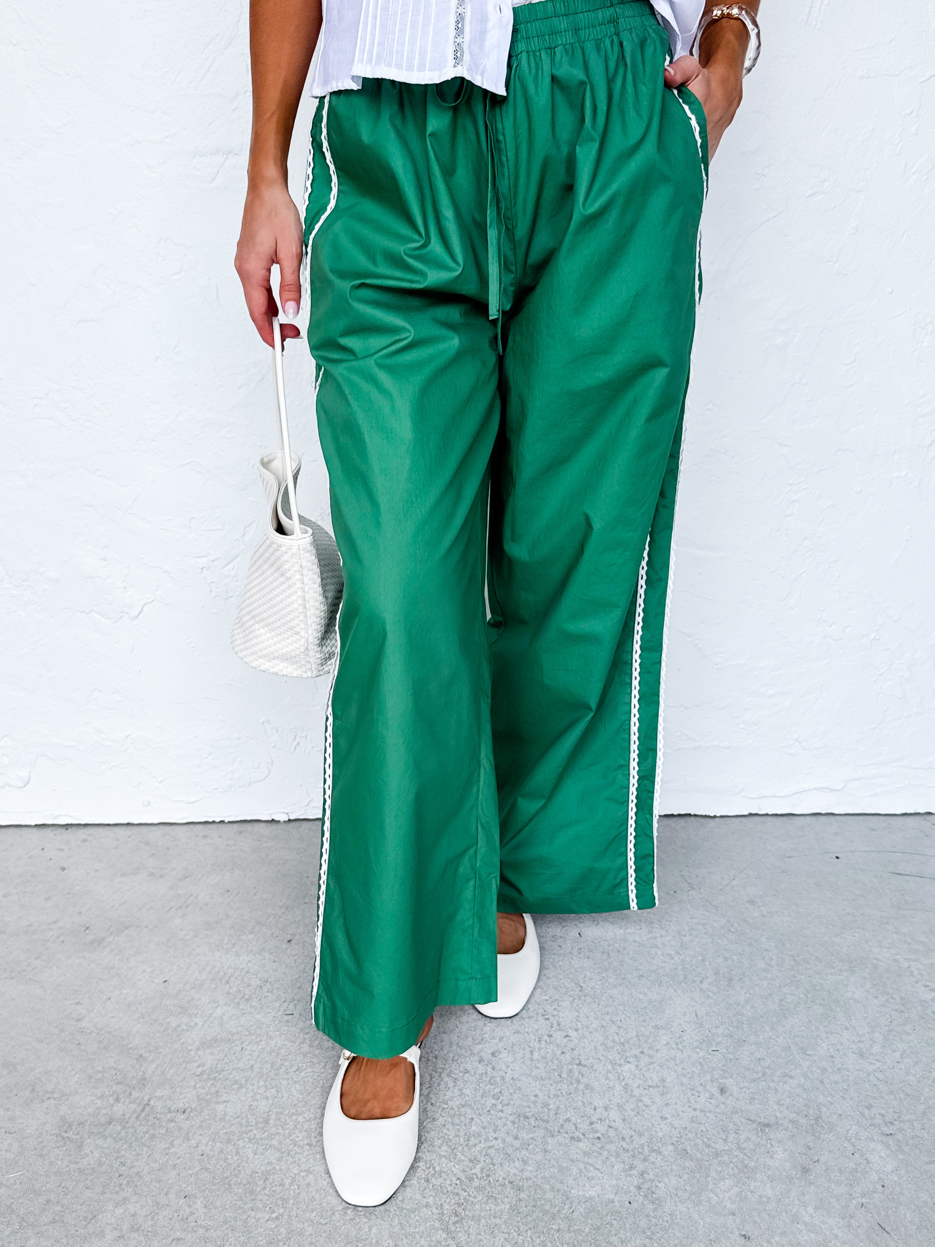 Zora Poplin Track Pants