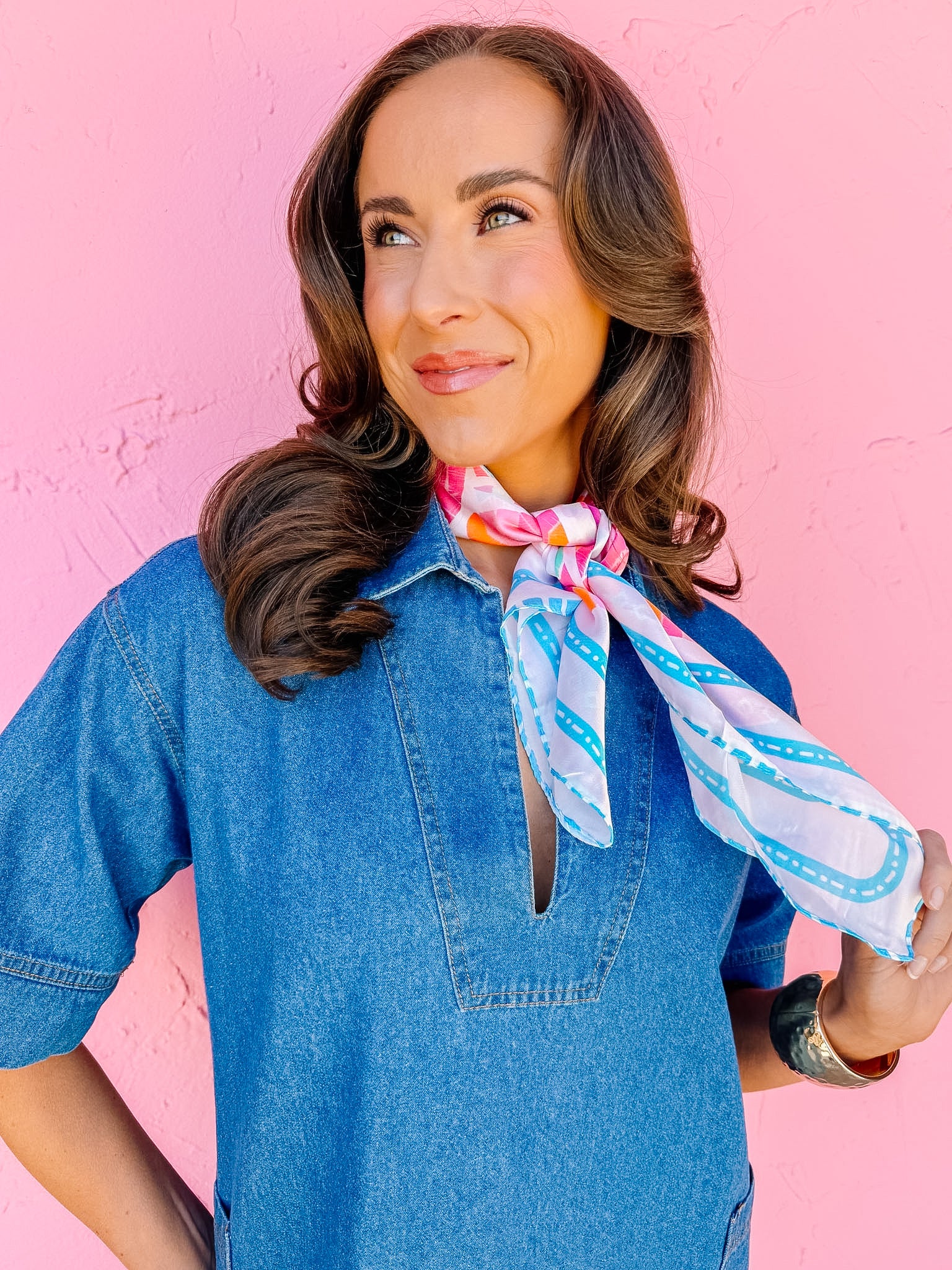 Zuri Abstract Print Bandana