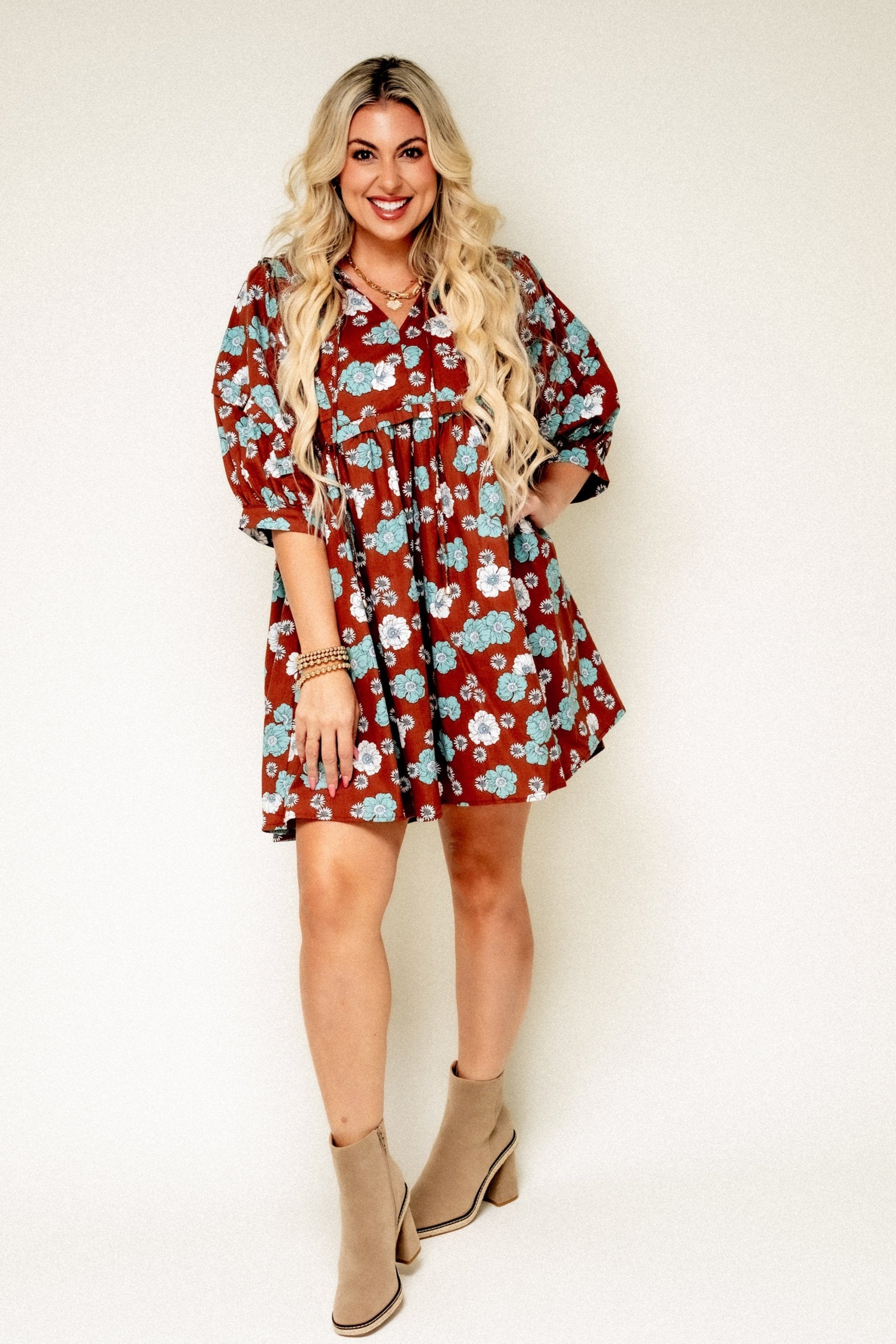 Dream Getaway Floral Mini Dress